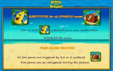 Бонусная игра игрового аппарата Bananas go Bahamas