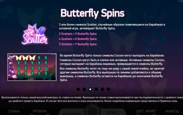 Символы игрового слота Butterfly Staxx