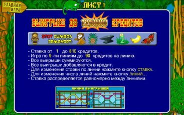 Интерфейс игрового автомата Crazy Monkey