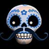 Символ Esqueleto Explosivo - Синий череп