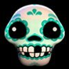 Символ Esqueleto Explosivo - Зеленый череп