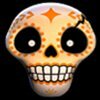 Символ Esqueleto Explosivo - Оранжевый череп