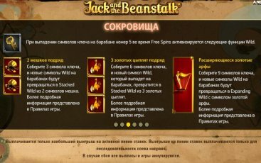 Символы игрового слота Jack and the Beanstalk