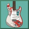 Символ Jimi Hendrix - Красная гитара