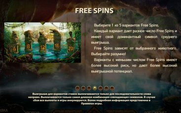 Интерфейс игрового автомата Jungle Spirit
